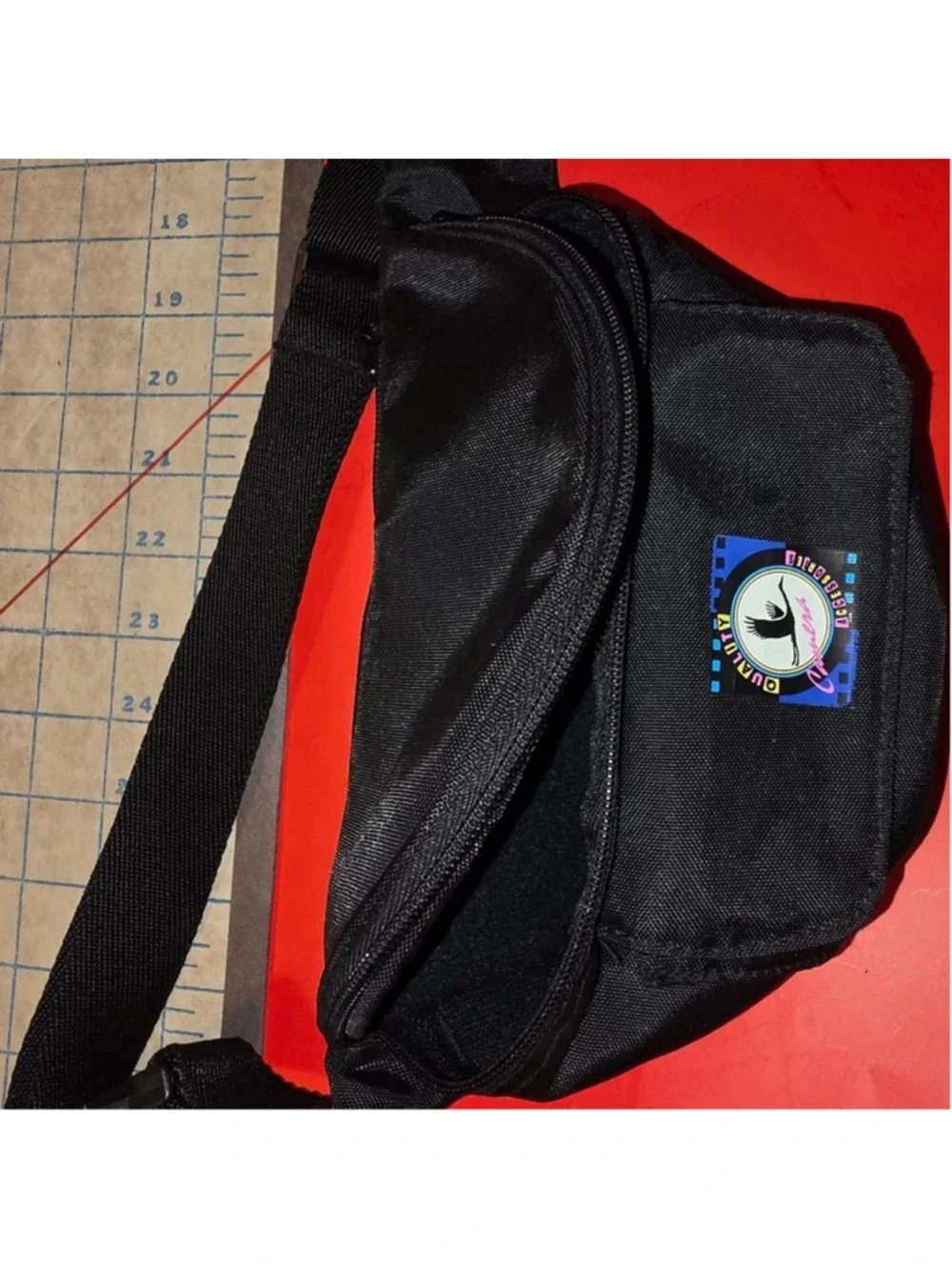 Vintage Fanny Pack Waist Bag Black Quality Camera Accessories 80s 90s Good Clean